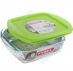 Cook&Store Форма 2,2л с пласт.крышк,2лит.руч,квадр 22х22 h7см, уп/рубашка (5)