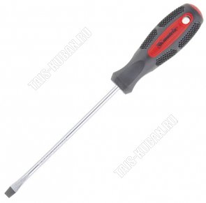 Отвертка Anti-Slip шлиц SL6х150мм CrV,2-х комп.руч,магнит.жало (12) 