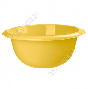 Таз кругл 9л желтый (d38,5 h16,5см) (18)