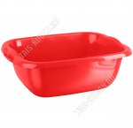 Таз овал 16л красный.(d49 h17,5см) (20)