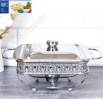 Мармит (стекло) квадратн 1,7л 22х22см (8)