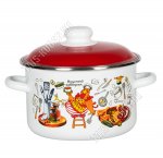 Завтрак Кастрюля белый 3,0л (6)