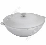 Казан (полусфера) татарский 12,0л d40см с мет.крыш,литые руч 4шт,толщ ст/дна 3мм (5)