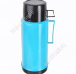 Термос 1,0л крышка-чашка,синий (12)
