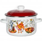 Завтрак Кастрюля белый 4,0л (4)