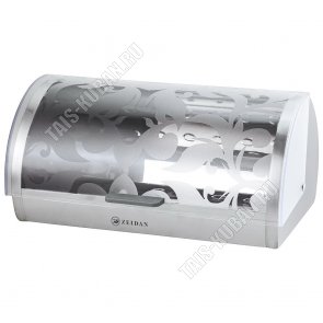 Хлебница нержавеющая сталь с пластиковой крышкой 39,5х28 h18см (4) 