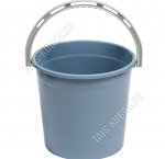 Ведро 10л  сер-син (d26 h25см) с мер.дел (25)