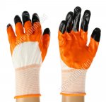 Перчатки д/сад.работ 10 разм (ХL) полиэстр+2-ной нитрил-ладонь (12)