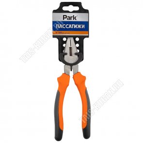 Пассатижы 180мм сталь, пластиковые рукоятки, цвет черный/оранжевый (12)