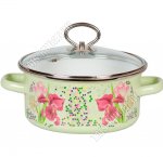 Мозаика Кастрюля салатовый (цил) 2,0л,инд дно,стекл.крыш,мет.ручк-петля (8)