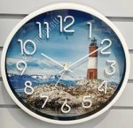 Часы (пластик) круг.d30см 