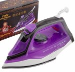 Утюг тефлон.подошв.2200Вт.сух.глажка, индикатор нагр,пар,спрей,самоочист,регулир.t,шарнир.вращ.шнура,цв.фиолет (10)