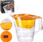 Фильтр-кувшин ЧЕМПИОН Сочный апельсин, кувшин 4л, объём очищенной воды 1,6л, (кассета в комплекте 