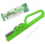 Ножеточка L15см дисков+брусок,пласт,зеленый,блистер 