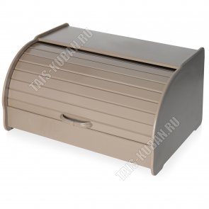 Хлебница с откидн.крышк.(38,5х27,5 h19,5см) сер-коричневый (4)