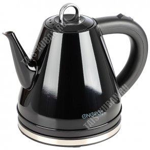 Чайник нержавеющая сталь 1,2л 950т диск, автоотключение, защита без воды, поворот на 360`, цвет черный (12) 