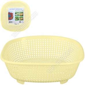 Дуршлаг-мойка на ножк, желтый (37х34 h11см) (25) 