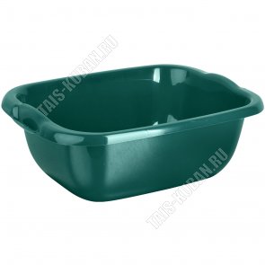 Таз овал 16л зелен.(d49 h17,5см) (20) 