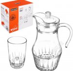 Набор д/воды,сока 7пр (Кувшин 1,8л +6стакан 310мл) 