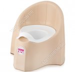 Горшок детский, высок.спинка (18х27 h30см) молочный, 