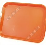 Поднос прям.(43х31 h2см) красный (25)