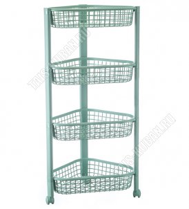 Этажерка 4-х яр,углов,на колес 