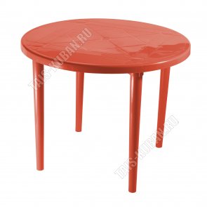 Красный Стол круглый (d91 h71см) (45) 