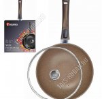 Вок d28 h10см с крышкой и съёмной ручкой (5)