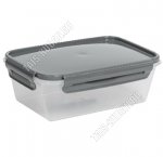Контейнер серый 0,5л крыш 4 защ,прям. (30)
