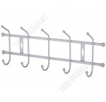 Вешалка 5 двойных крючков L47х18см, серый матовый (20)
