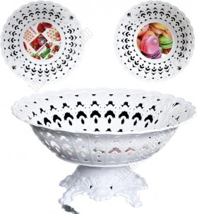 Ваза на ножке, кругл.(d30 h14см) 