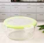 Контейнер для хранения с защелками (круглый) 0,55л d14 h6см 