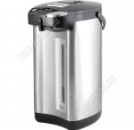 Термопот 5,0л 750Вт, 3 реж.подачи воды,автоподача воды, блок.руч.помпы,автоподогрев,защ.б/воды, корпус нержав.сталь, черн/серебро (6)