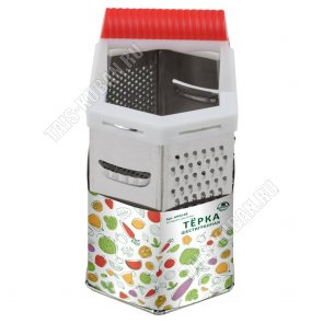 Терка 6-ти гран h22см, нерж+пласт.ручка (9)