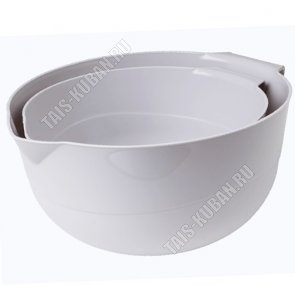 Миска круг Н-Р 2шт 2,0+3,2л серый (10)