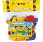 Конструктор детск. на 60шт деталей