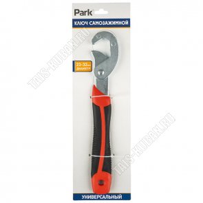 Ключ самозажимной d23-32мм карбоновая сталь, двухкомпонентная рукоятка, цвет черный/оранжевый (20) 