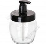 Megan/Черная крышка Дозатор д/мыла 0,44л h18см, б/уп (9)