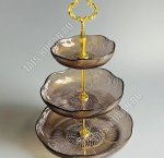 Фруктовница 3х ярусная h33 d13/18/23см 