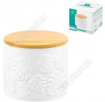 Тропики/Лист монстеры /Бамбук Банка для хранения 800мл d12см h10см