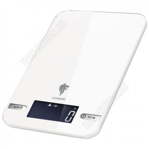 Весы кухонные эл. (стекло) до 5кг дел.1г, белый(12) 