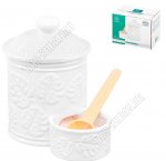 Тропики/Лист монстеры /Бамбук Банка для соли 500мл h15см