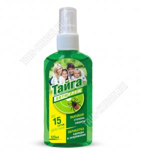 ТАЙГА Спрей от клещей 125мл 