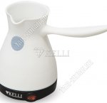 Кофеварка-турка эл. 600мл 800Вт, диск,защ.от перегр,белый (12)