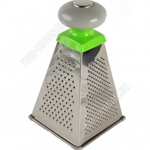 Терка 4-х гран. h19,5см,серо-зелен пласт.ручк.(24)