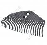 Грабли веерные без черенка  пластинчатые 25 зубьев, рабочая часть широкая 41,5см, пластик, цвет черный (55)