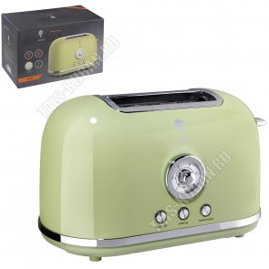Ретро фисташка Тостер 815Вт. 6 степеней прожарки  (6) 