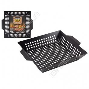 Решетка-жаровня глубок для морепродуктов и овощей 35х30х6см (12) 