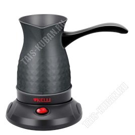 Кофеварка-турка электрическая 600мл 750-800Вт, диск, черный цвет, защита от перегрева (18) 