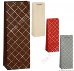 Пакет бумажный д/бутылки (h36х13см) 